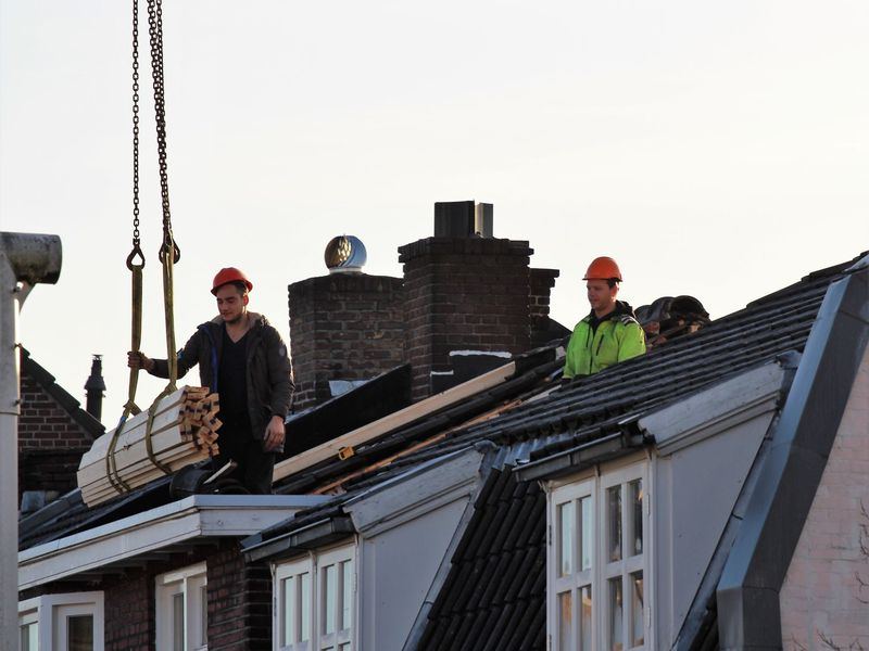 Roofing job in the Northwest Davenport neighborhood of Davenport