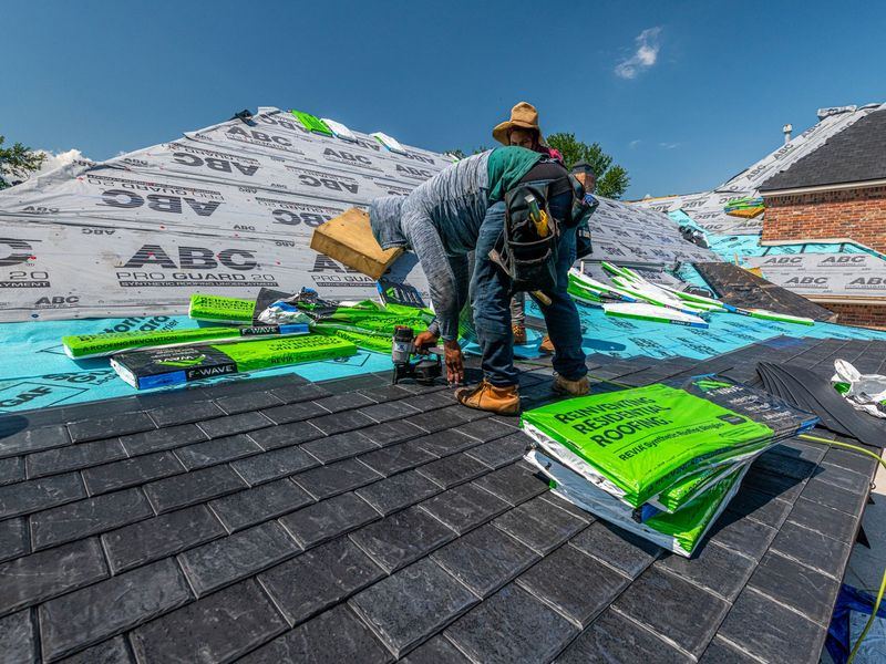 Roofing job in the Vander Veer Park neighborhood of Davenport